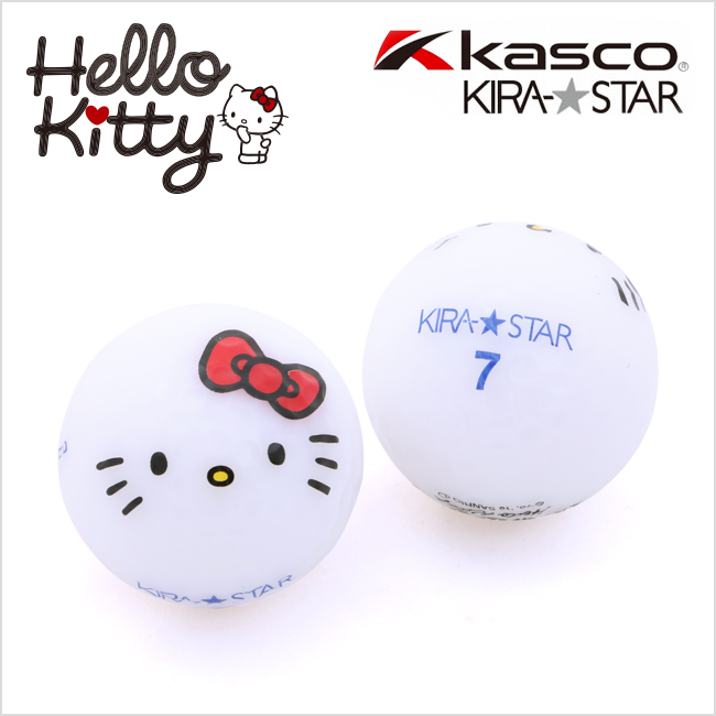 限定ゴルフボール】Hello Kittyコラボ☆キティちゃんフェイスボール 